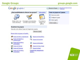Google Groups   groups.google.com




                         02/11/2010
 