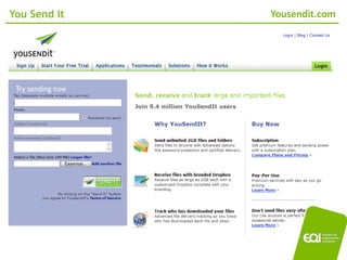 You Send it   Yousendit.com




                   02/11/2010
 