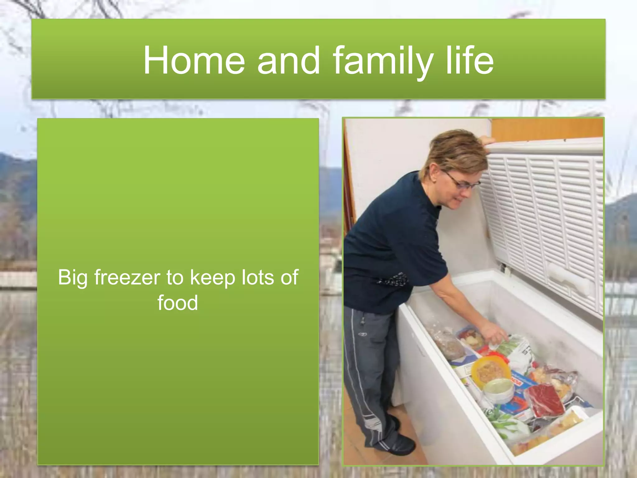 Home andfamilylifeBig freezer to keep lots of food