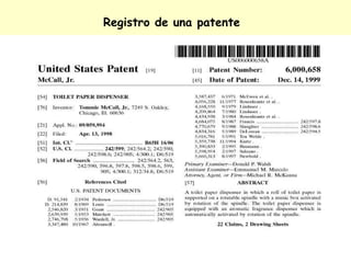 Registro de una patente
 