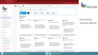 Kalicube - Precision Brand Engineering jasonmbarnard
Check AI too
DO NOT SIGN IN
 