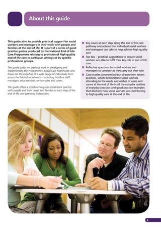 The route to success in end of life care – achieving quality for social ...