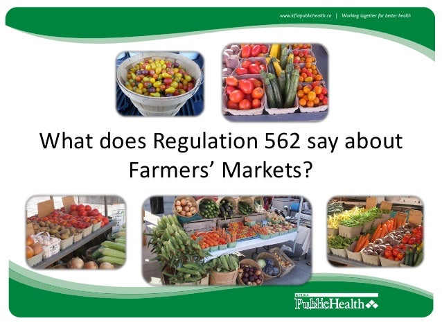 Farmers Market Food Vendor Regulation Farmers Market Food Vendor Regulation