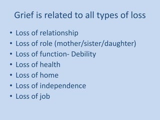 End of Life: Grief and Bereavement | PPTX