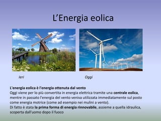 Generatore eolico per la generazione di elettricità rinnovabile