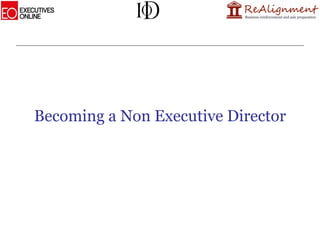 Becoming a Non Executive Director 