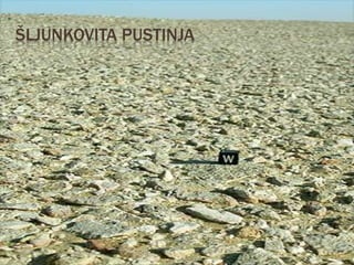 ŠLJUNKOVITA PUSTINJA
 