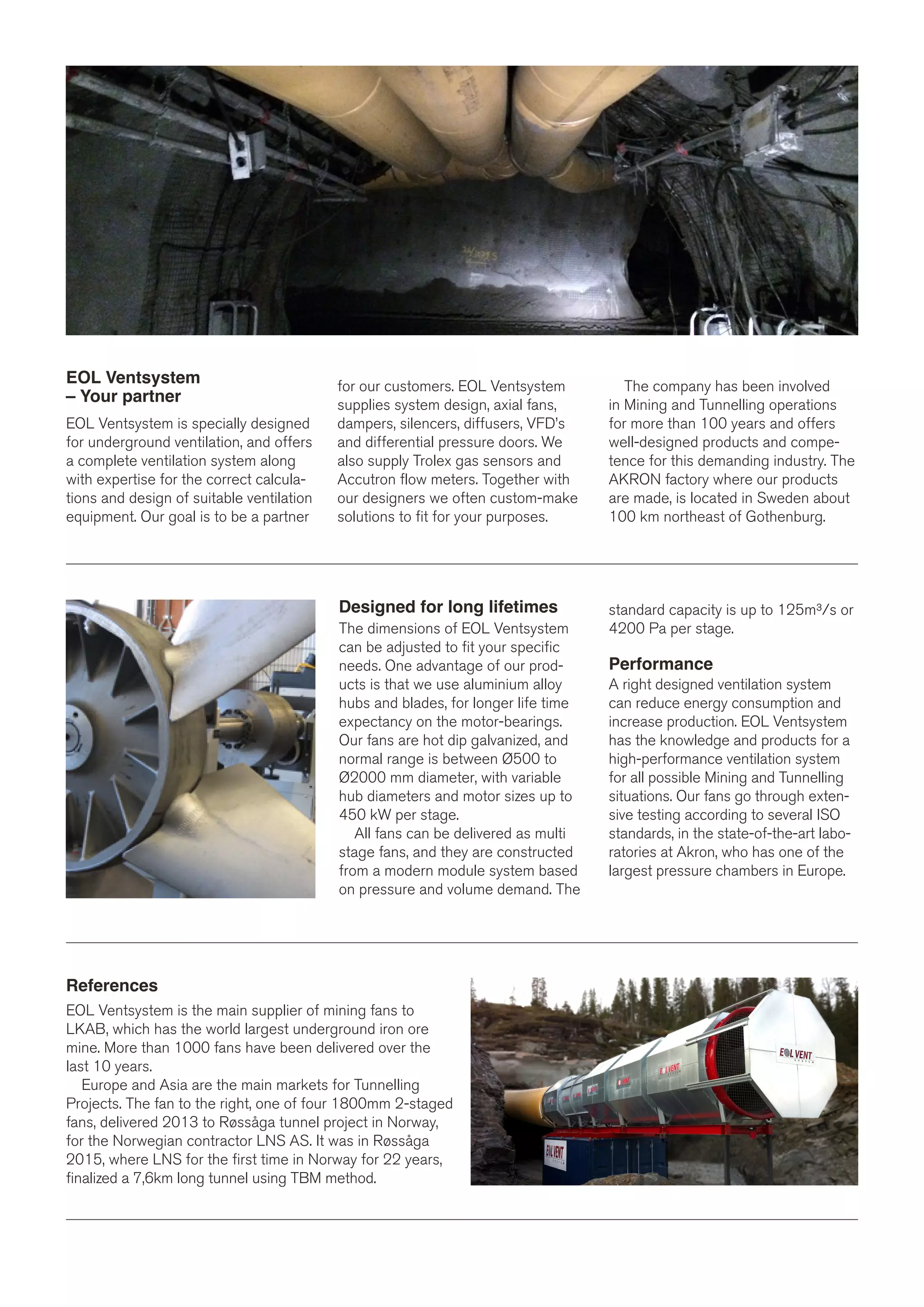 EOL Vent Mining AB - We provide Underground Ventilation Systems ...