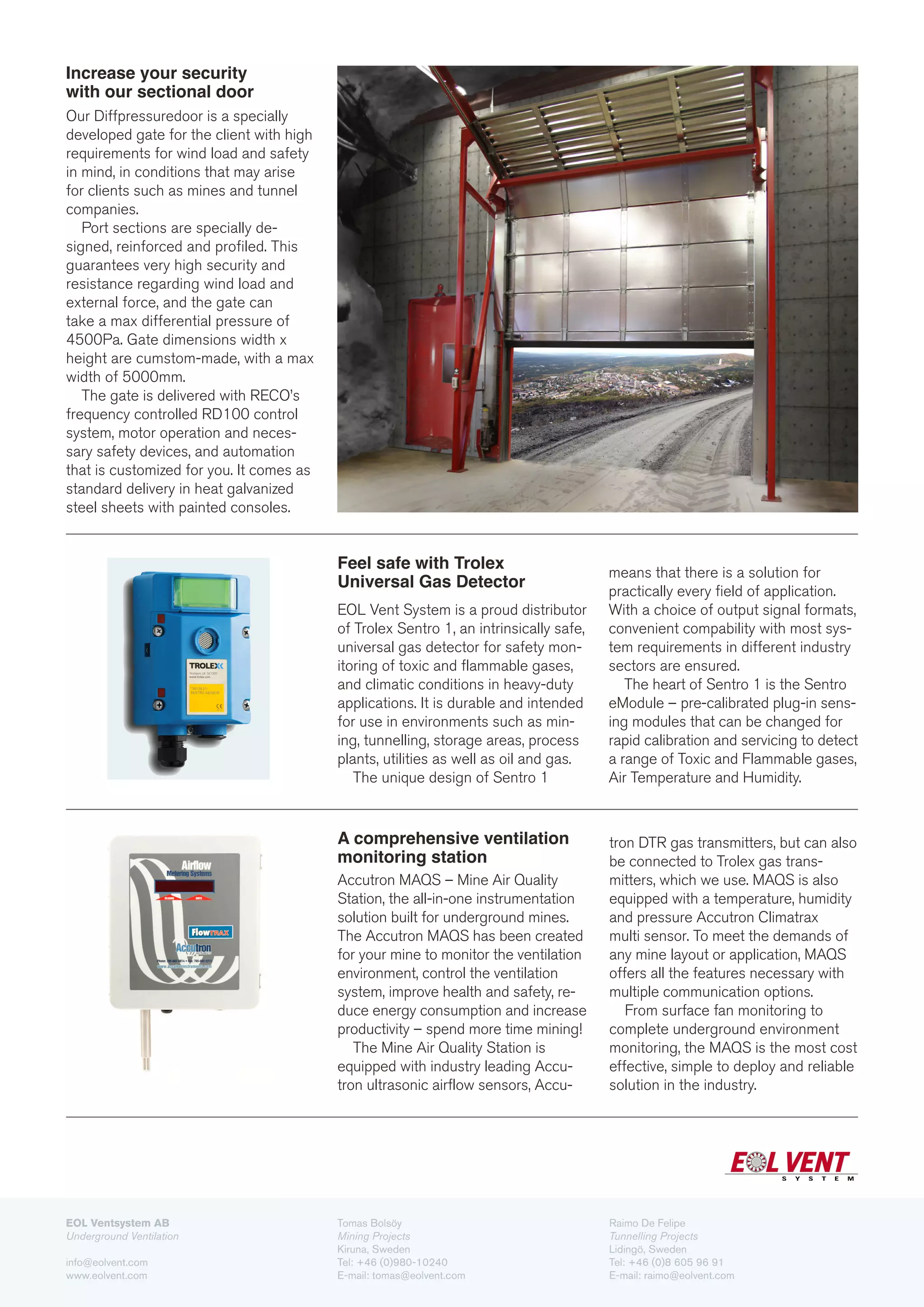 EOL Vent Mining AB - We provide Underground Ventilation Systems ...