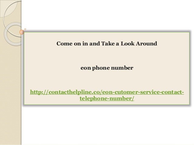 EON Customer Service Number A Number At Your Service A Service At Your 
