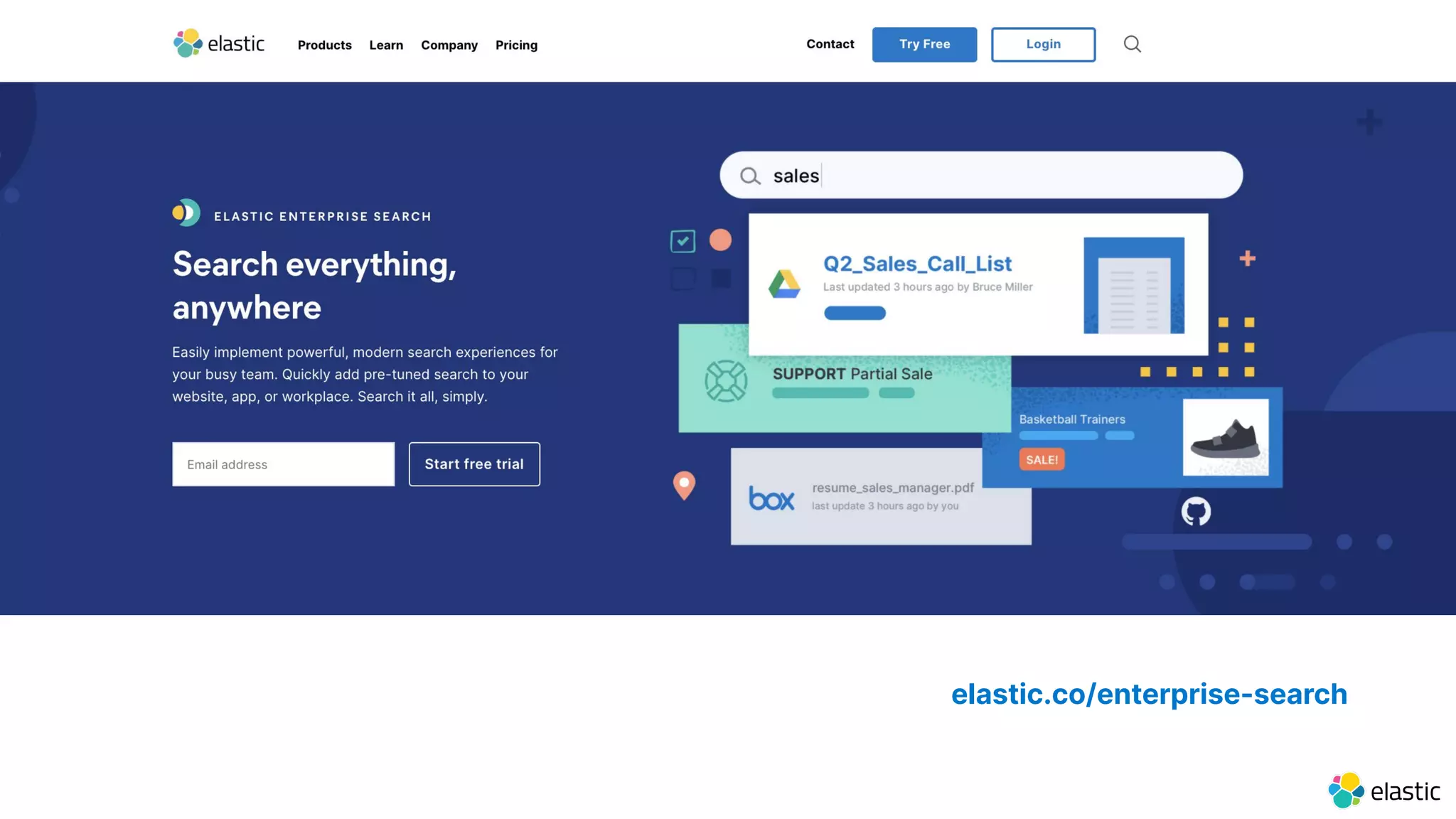 elastic.co/enterprise-search
 