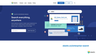 elastic.co/enterprise-search
 