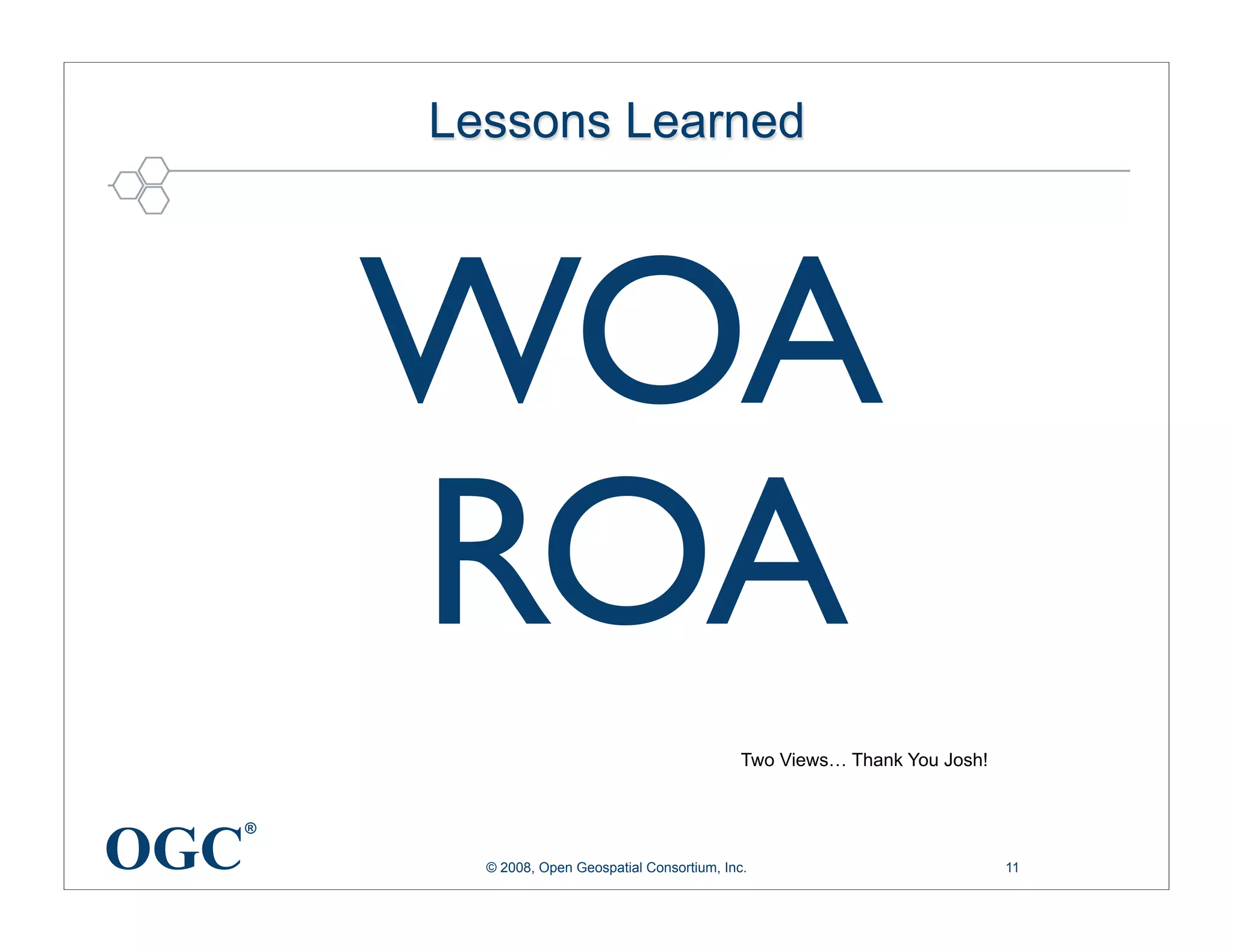 EO/NRE Interoperability Presentation