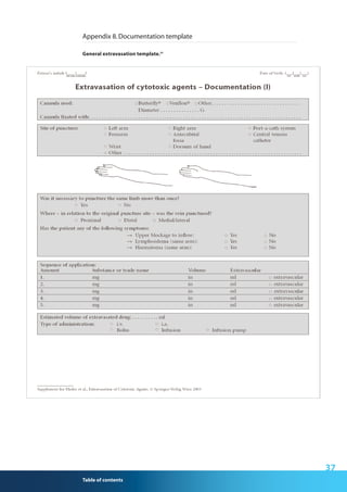 Extravasation Chart.pdf Guias clinicas de extravasacion EONS | PDF