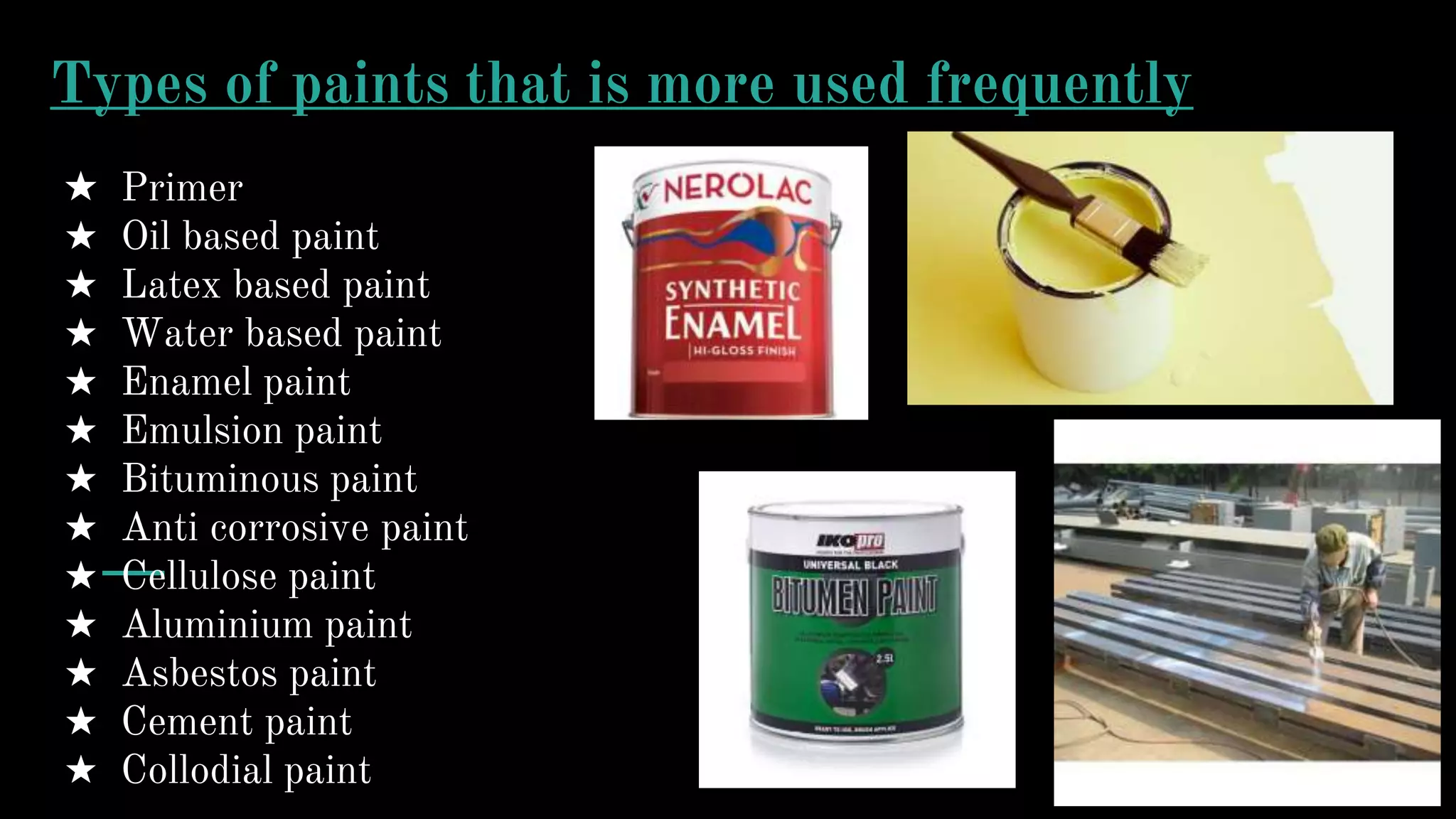 Emulsion And Oil Paints PPTX