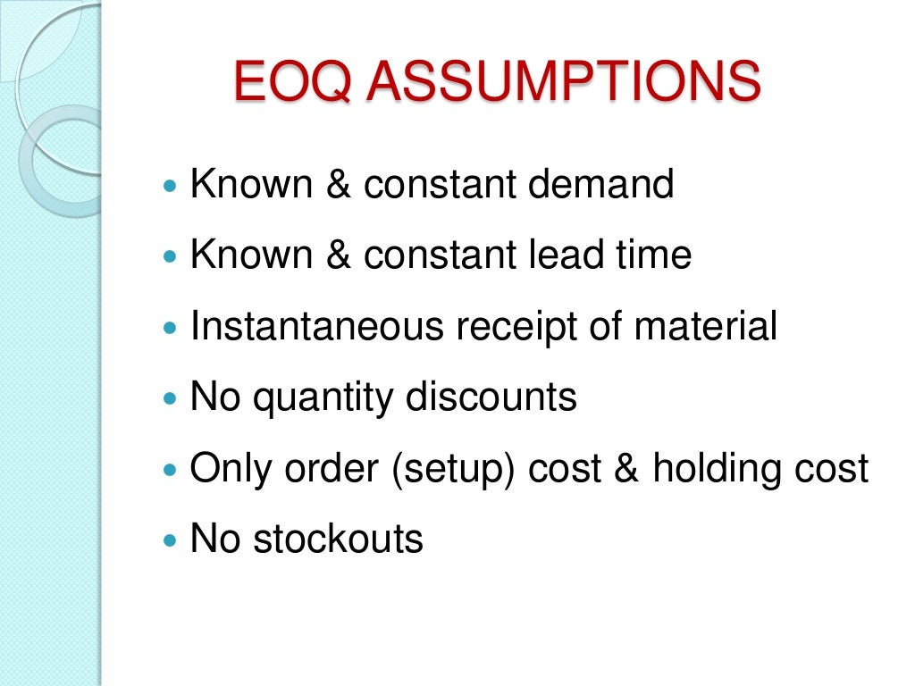 economix order quantity economix order quantity
