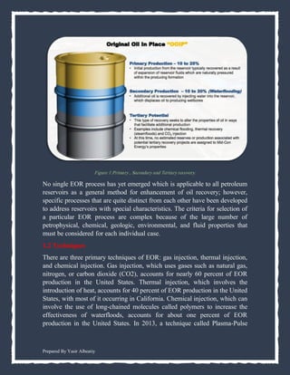 Enhanced oil recovery - Lecture 1 | PDF