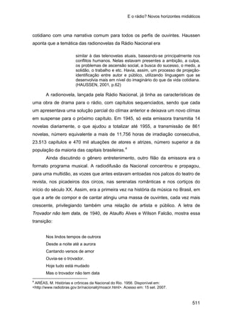 E o rádio