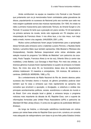 E o rádio