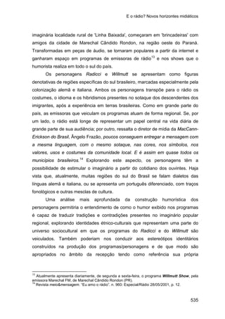 E o rádio