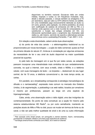 E o rádio
