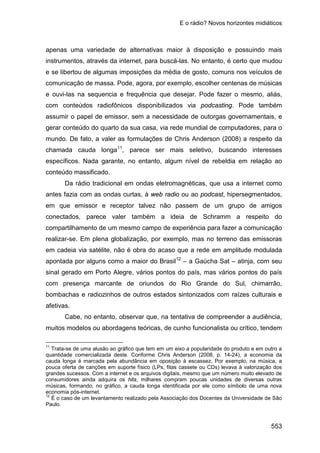 E o rádio