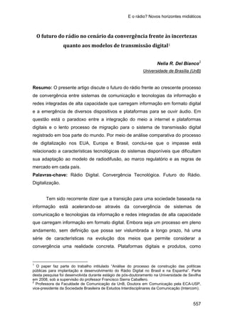 E o rádio