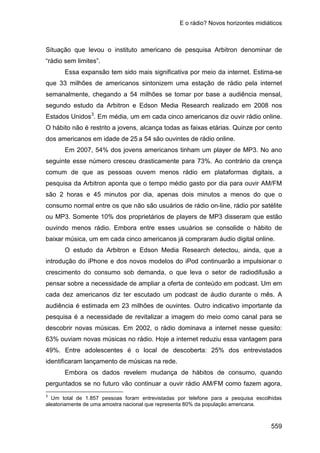 E o rádio