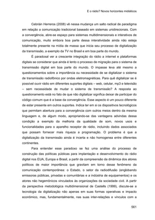 E o rádio