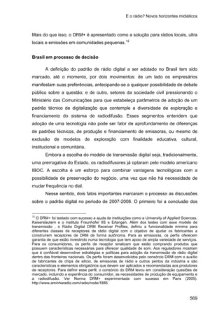 E o rádio
