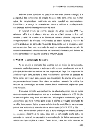 E o rádio