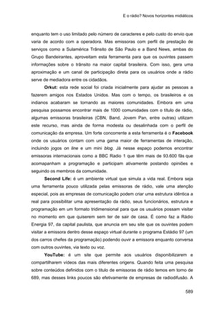 E o rádio