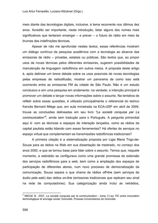 E o rádio