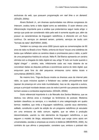 E o rádio