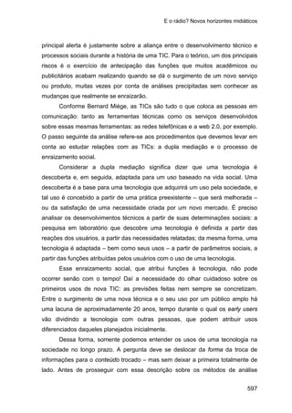 E o rádio