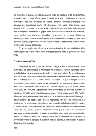 E o rádio