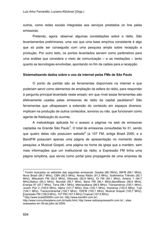 E o rádio