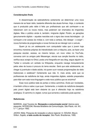 E o rádio