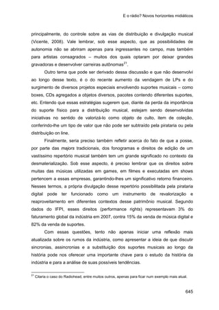 E o rádio