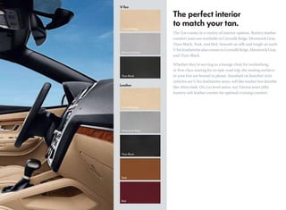 The Eos comes in a variety of interior options. Buttery leather
comfort seats are available in Cornsilk Beige, Moonrock Gray,
Titan Black, Teak, and Red. Smooth-as-silk and tough-as-nails
V-Tex leatherette also comes in Cornsilk Beige, Moonrock Gray,
and Titan Black.

Whether they’re serving as a lounge chair for sunbathing,
or ﬁrst-class seating for an epic road trip, the seating surfaces
in your Eos are bound to please. Standard on Komfort trim
vehicles are V-Tex leatherette seats, soft like leather but durable
like rhino hide. On Lux level autos, our Vienna seats offer
buttery-soft leather centers for optimal cruising comfort.
 