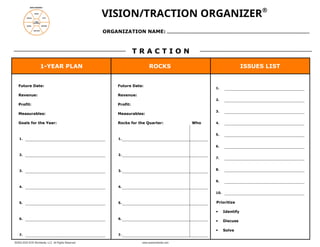 EOS-Fillable- Vision Traction Organizer for Entrepreneurs | DOCX