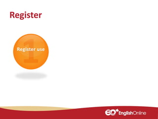 Register use
Register
 