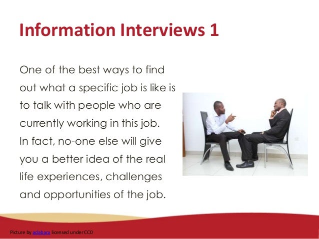 information interview a role play for player a information interview