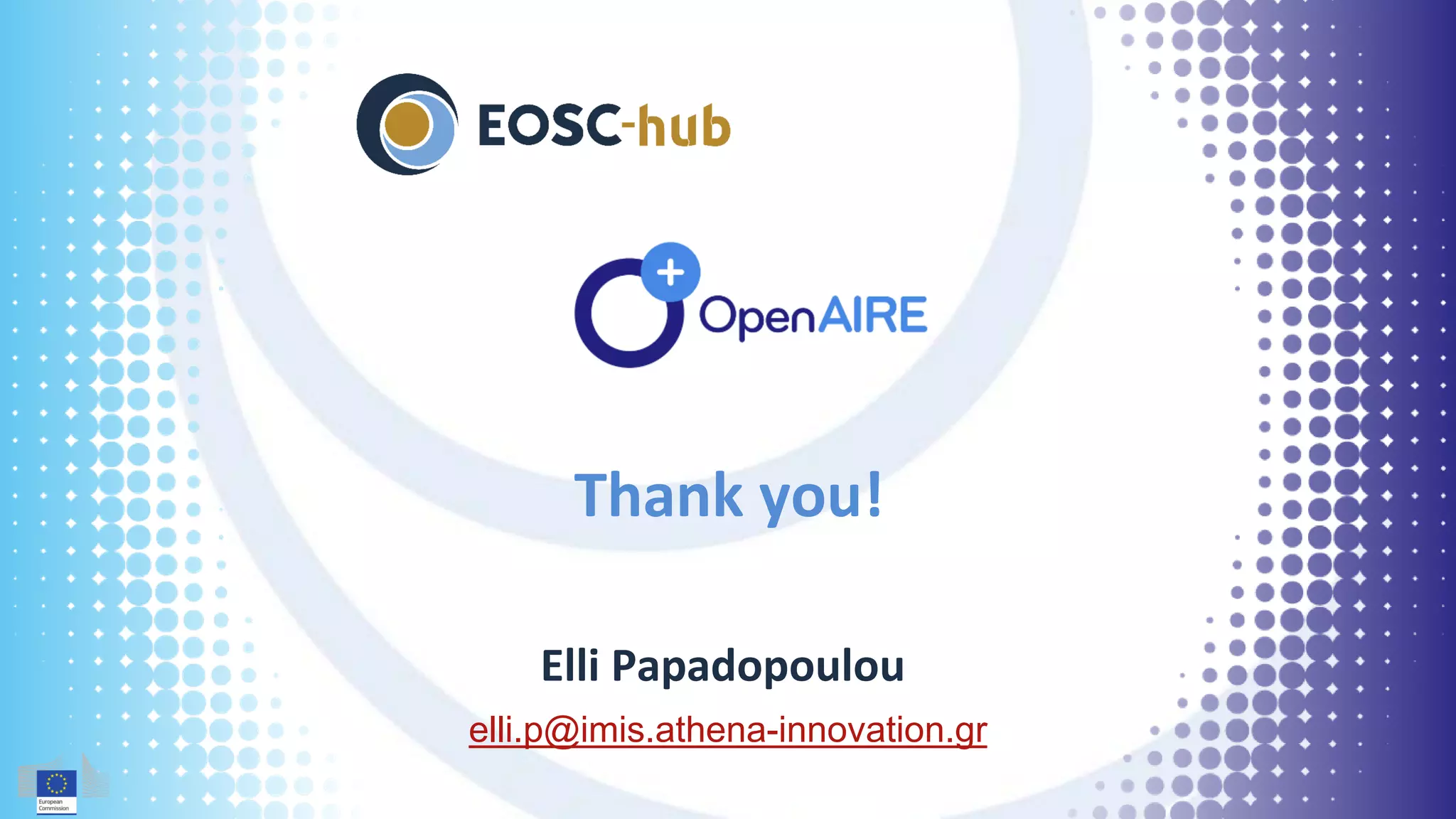 Elli Papadopoulou
elli.p@imis.athena-innovation.gr
Thank you!
 