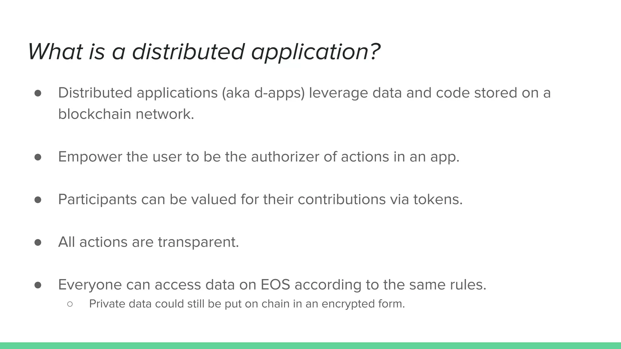 EOSIO Distributed Application Use Cases | PDF