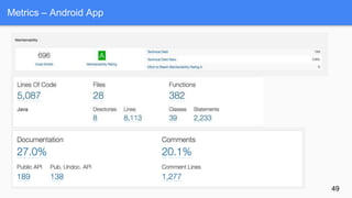 Metrics – Android App
49
 