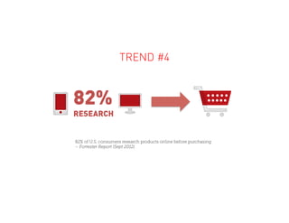 TREND #6
Mobile websites (70%), mobile apps (55%), and QR codes (49%) the
most common Mobile Marketing tactics
– Mobile Ma...