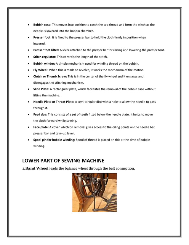 Sensors used in sewing machine EOT | DOCX