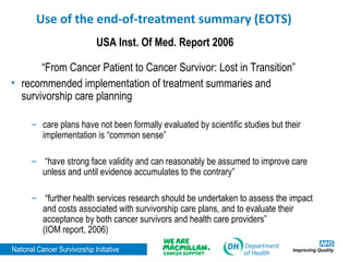 National Cancer Survivorship Initiative | PPT