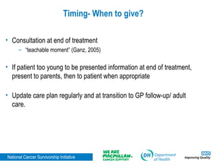 National Cancer Survivorship Initiative | PPT